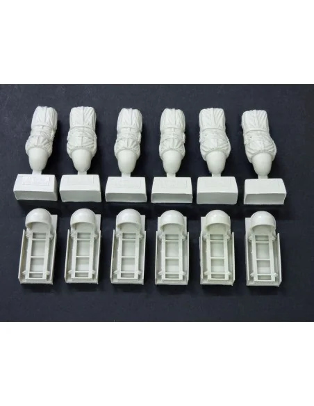 C-47 Skytrain racks for supply containers, 1/48 - Plus model AL4069