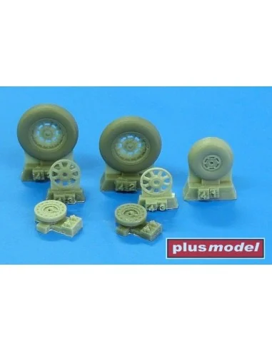 Mig-15 wheels, 1/48 - Plus model AL4098