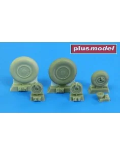 Mig-21 wheels late, 1/48 - Plus model AL4099