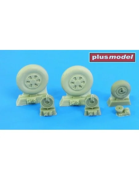 Mig-21 wheels early, 1/48 - Plus model AL4100