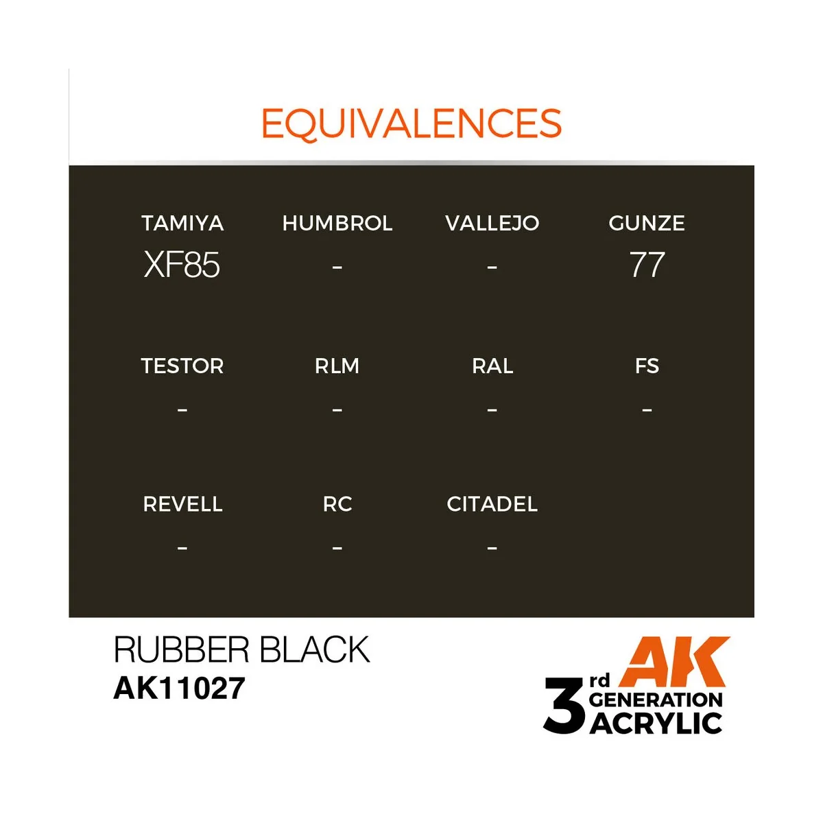 Rubber Black 17ml - AK Interactive AK11027