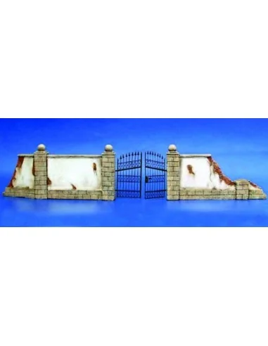 Mauer mit Metalltor, 1/35 - Plus model 7