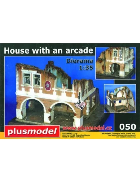 Haus mit Passage WW II, 1/35 - Plus model 50