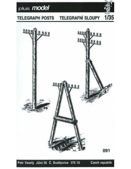 Telegrafenmasten, 1/35 - Plus model 83