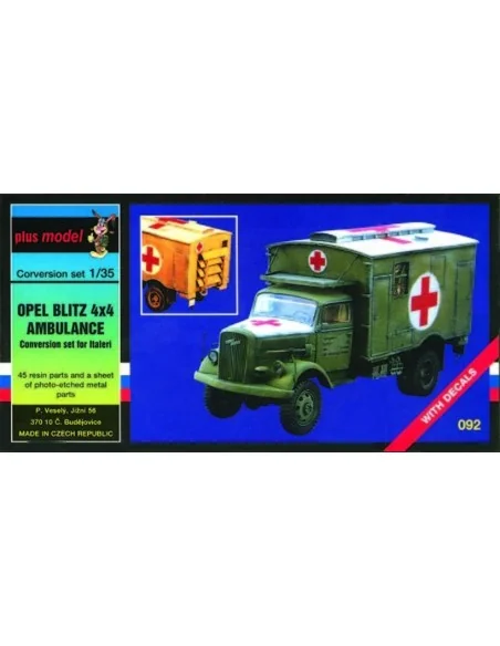 [NO_DESC] Opel Blitz 4x4 Krankenwagen, 1/35 - Plus model 92