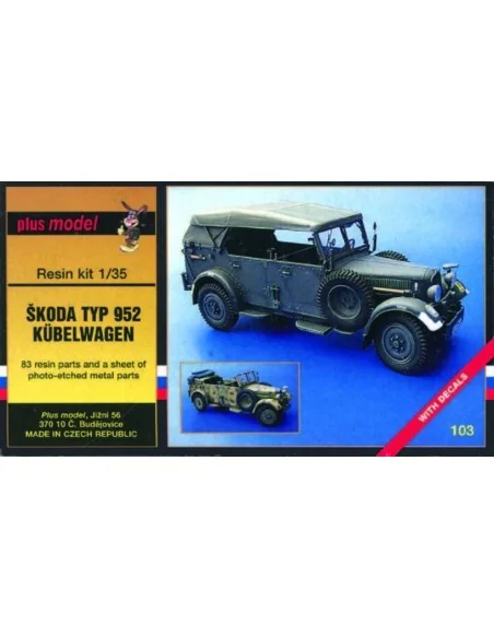 Kübelwagen Kfz 15 / Skoda 952, 1/35 - Plus model 103