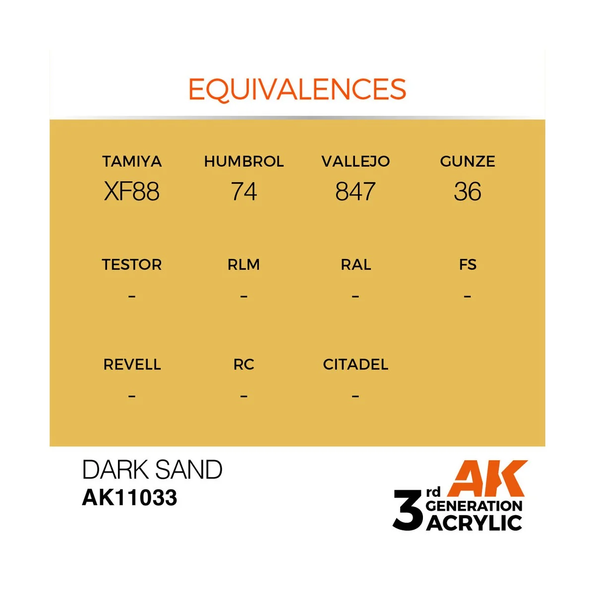 Dark Sand 17ml - AK Interactive AK11033