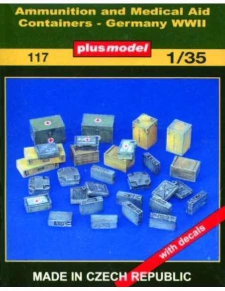 [NO_DESC] Munitions- und Medizinbehälter WW II, 1/35 - Plus model 117