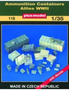 Munitionskontainer Alliierte WWII, 1/35 - Plus model 118
