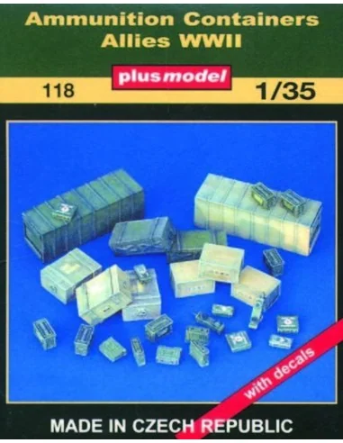 Munitionskontainer Alliierte WWII, 1/35 - Plus model 118
