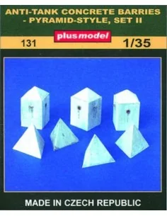 Panzerbarrikaden Pyramidenform Set II, 1/35 - Plus model 131