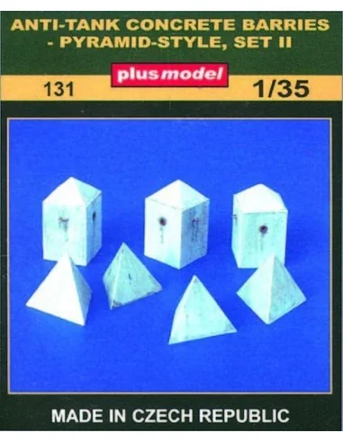 [NO_DESC] Panzerbarrikaden Pyramidenform Set II, 1/35 - Plus model 131