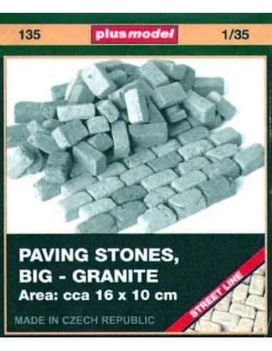 [NO_DESC] Pflastersteine, groß, Granit, 1/35 - Plus model 135