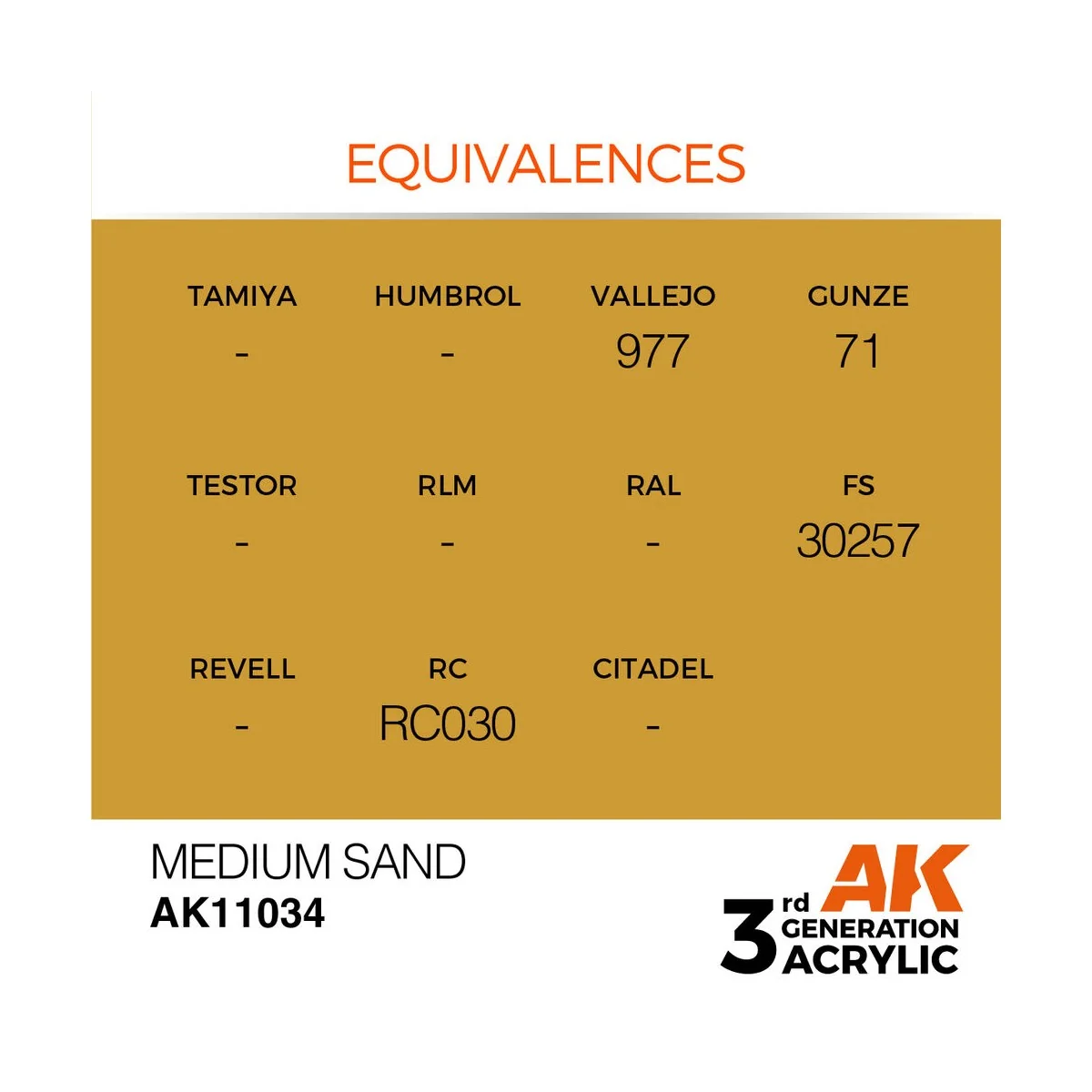 Medium Sand 17ml - AK Interactive AK11034 Medium Sand 17ml - AK Interactive AK11034