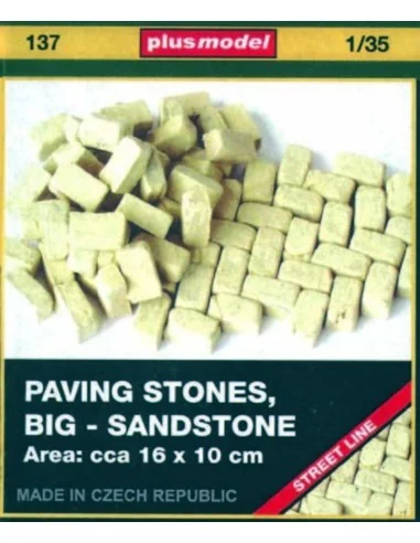 [NO_DESC] Pflastersteine, groß, Sandsteine, 1/35 - Plus model 137