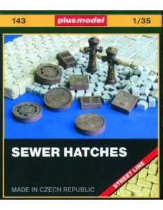 Kanaldeckel und Hydranten, 1/35 - Plus model 143