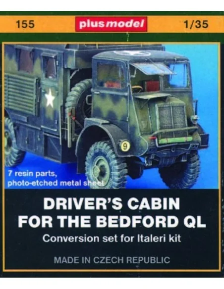 Bedford QL Fahrerkabine, 1/35 - Plus model 155