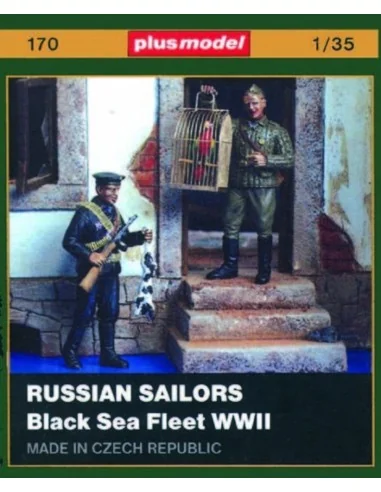 Russische Matrosen (Schwarzmeerflotte) WW II, 1/35 - Plus model 170