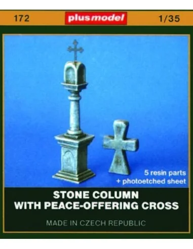 Steinläule mit Friedensangebot Kreuz, 1/35 - Plus model 172