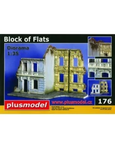 Häuserblock Ruinen, 1/35 - Plus model 176