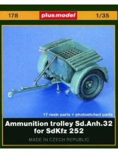 Sd. Anh. 32 Munitionsanhänger für SdKfz. 252, 1/35 - Plus model 178