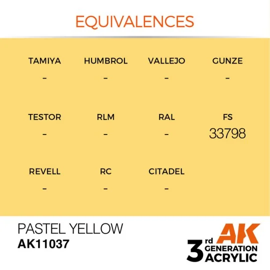 Pastel Yellow 17ml - AK Interactive AK11037