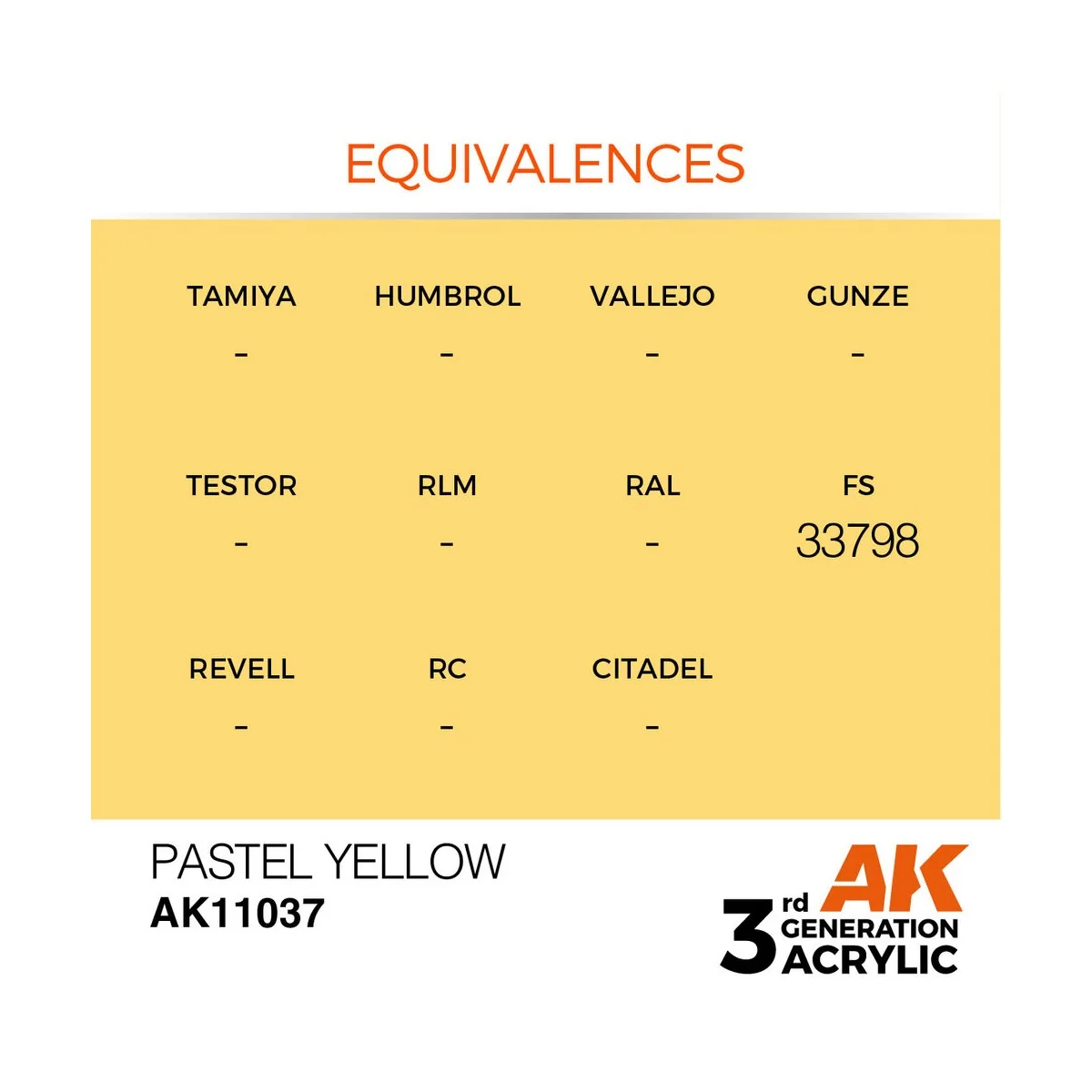 Pastel Yellow 17ml - AK Interactive AK11037