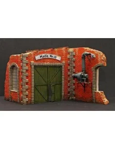 Fabrikwand mit Tor, 1/35 - Plus model 196