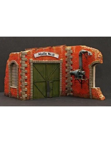Fabrikwand mit Tor, 1/35 - Plus model 196