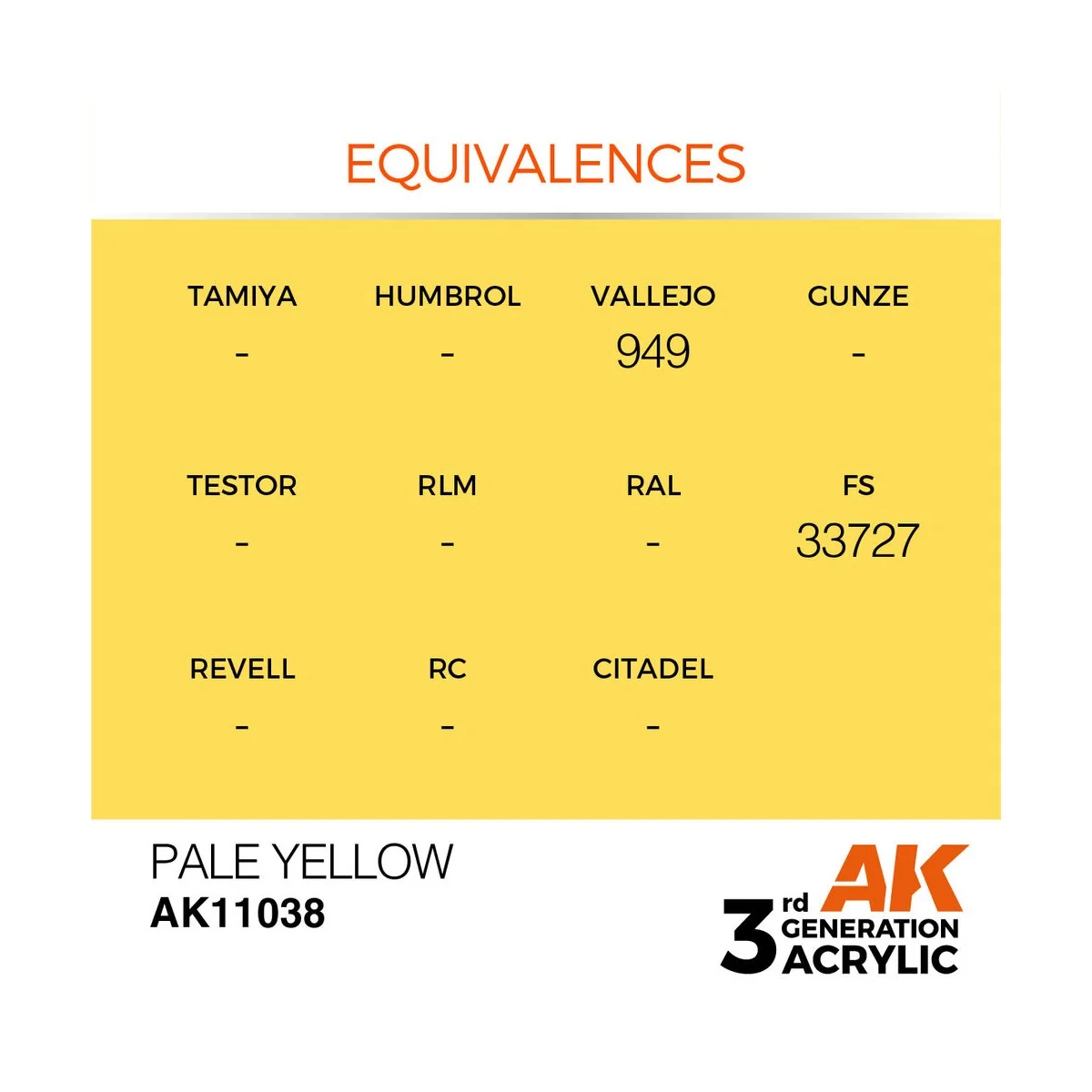 Pale Yellow 17ml - AK Interactive AK11038