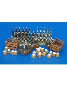 Bierkisten, -flaschen und -Gläser, 1/35 - Plus model 220