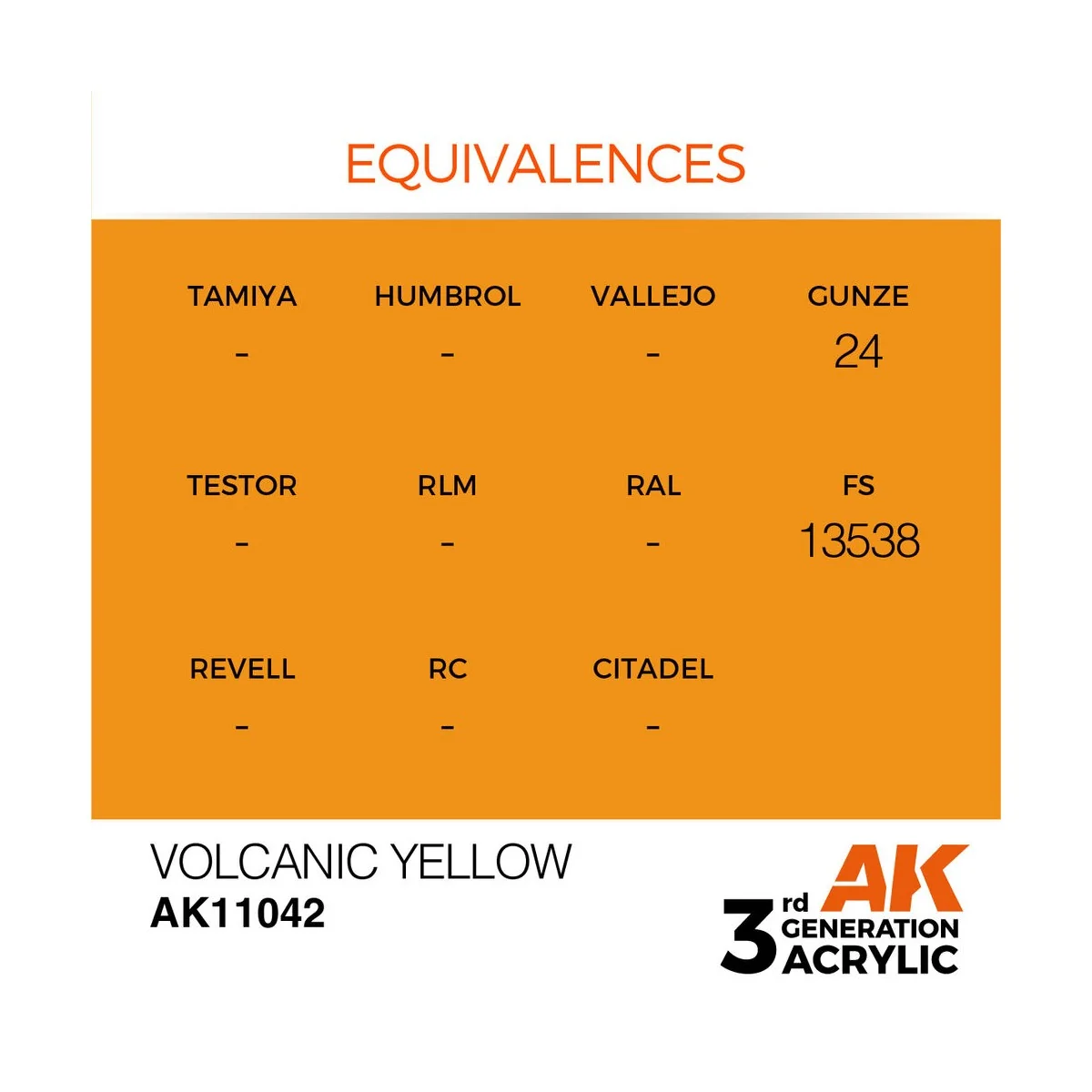 Volcanic Yellow 17ml - AK Interactive AK11042