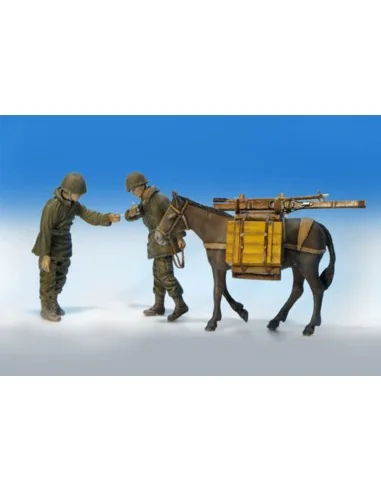 U.S. Infantrist mit Maultier, 1/35 - Plus model 323