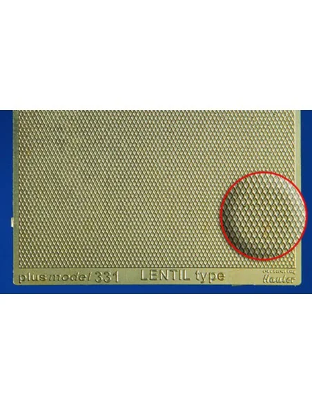 Lentil Type Engraved Plate, 1/35 - Plus model 331