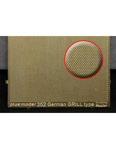 Engraved plate - German Grill, 1/35 - Plus model 352