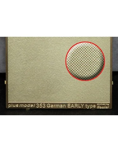 Engraved plate - German Early, 1/35 - Plus model 353