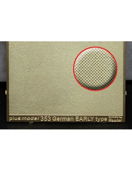 Engraved plate - German Early, 1/35 - Plus model 353