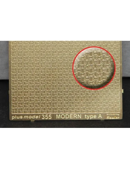 Engraved plate - Modern A type, 1/35 - Plus model 355