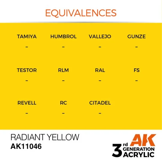 Radiant Yellow 17ml - AK Interactive AK11046