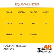 Radiant Yellow 17ml - AK Interactive AK11046 Radiant Yellow 17ml - AK Interactive AK11046