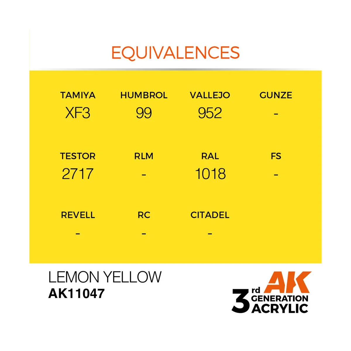 Lemon Yellow 17ml - AK Interactive AK11047