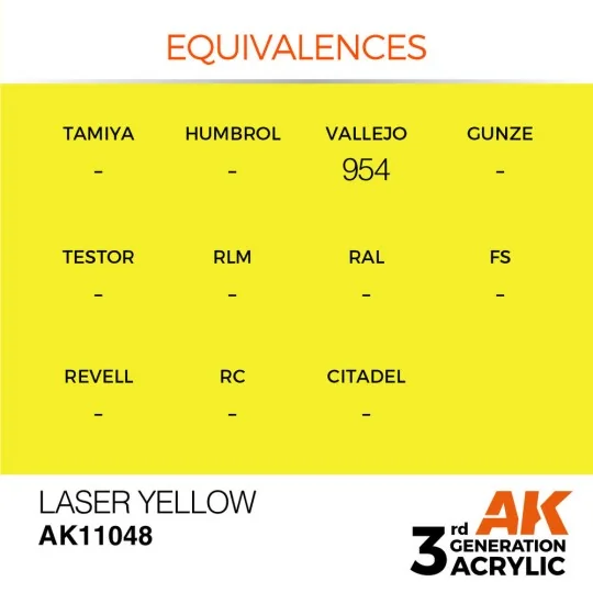 Laser Yellow 17ml - AK Interactive AK11048