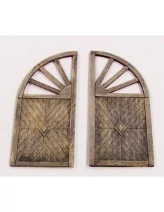Wooden gate - round, 1/35 - Plus model 431