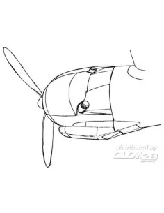 Engine cowling for L 1049 Constelation, 1/72 - Plus model AL7009 2
