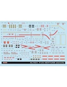 Stencils for P2V Neptune, 1/72 - Plus model AL7021