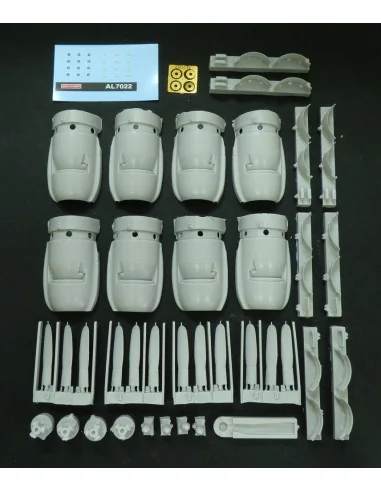 Correct engine set for C121 Constelation, 1/72 - Plus model AL7022