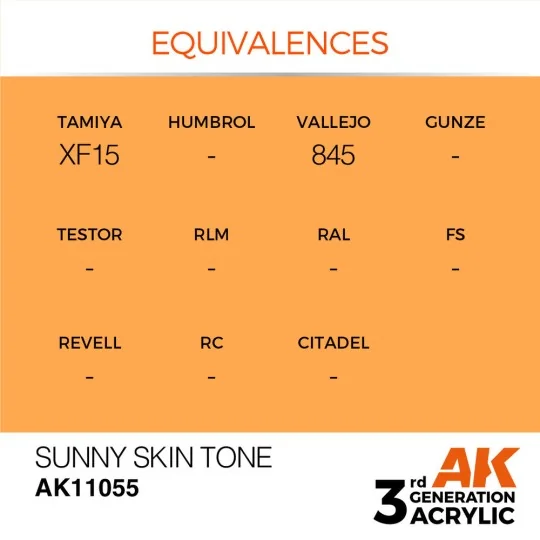 Sunny Skin Tone 17ml - AK Interactive AK11055 Sunny Skin Tone 17ml - AK Interactive AK11055