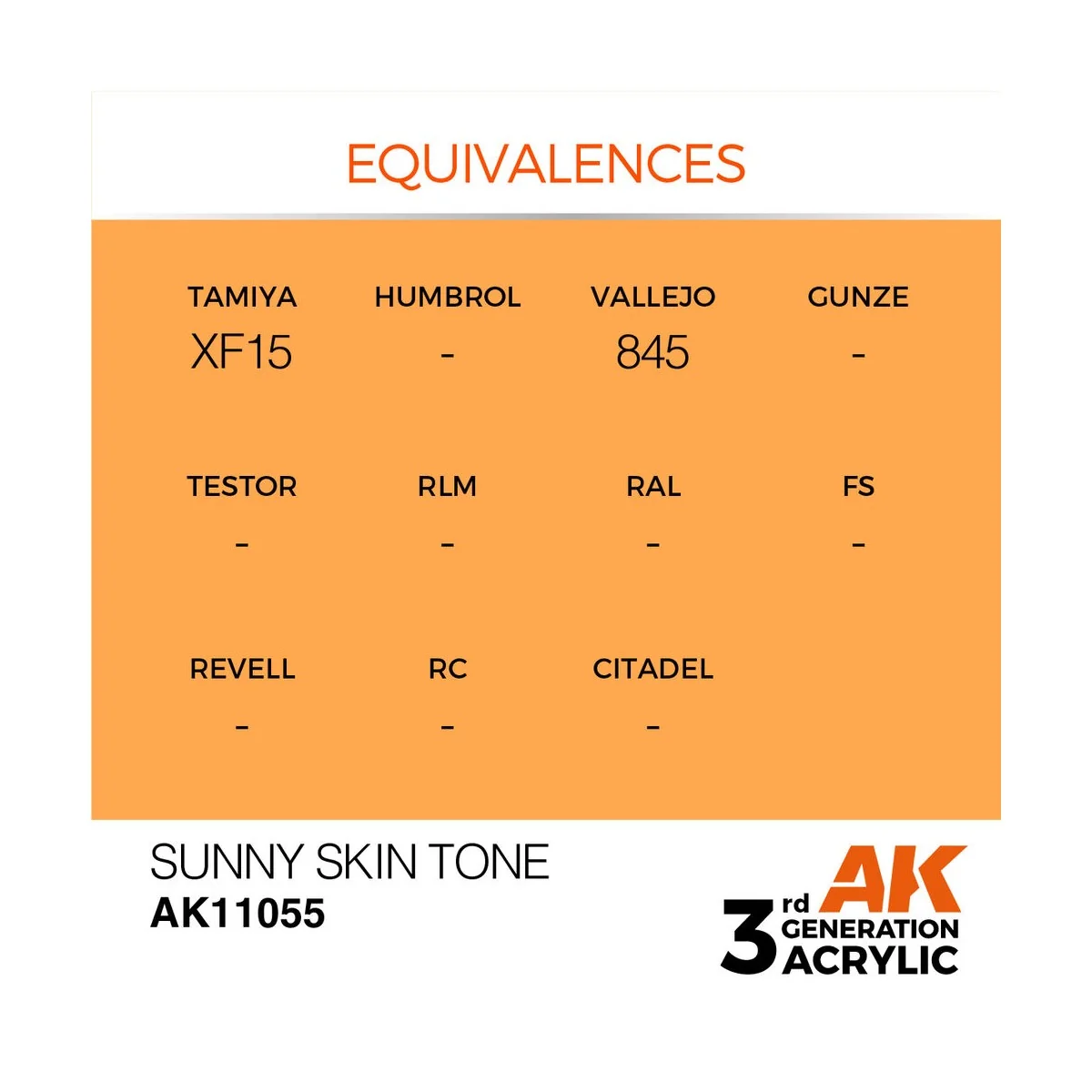 Sunny Skin Tone 17ml - AK Interactive AK11055 Sunny Skin Tone 17ml - AK Interactive AK11055