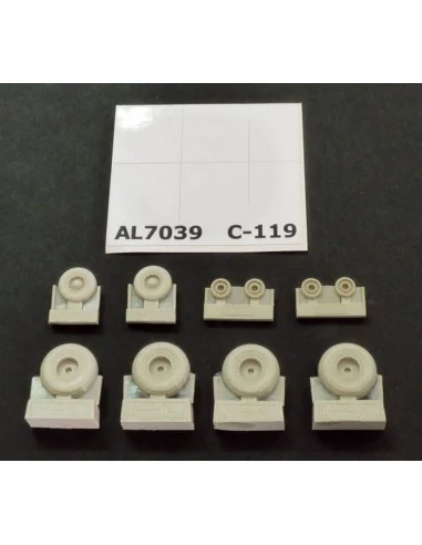 [NO_DESC] C-119 Boxcar wheels early version, 1/72 - Plus model AL7039