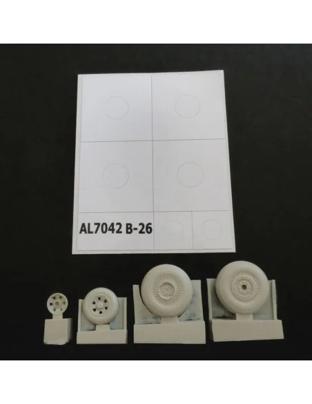 B-26 Marauder late wheels groved, 1/72 - Plus model AL7042